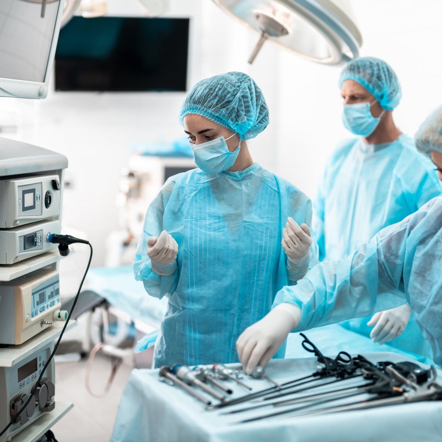 doctors with medical equipment